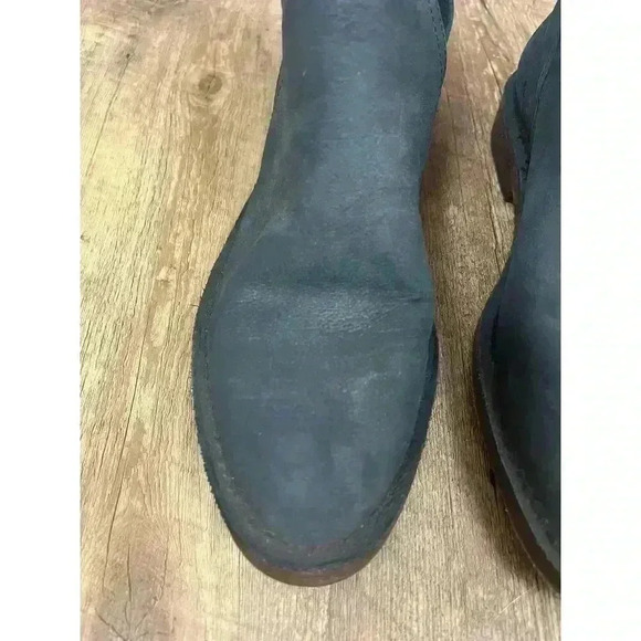 Charleston Shoe Company Federal Ankle Boots Blue Leather Suede Women's 7 - Picture 4 of 13